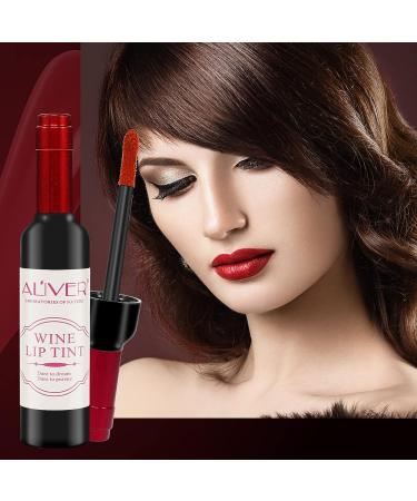 6-Piece Wine Lip Tint Set - Long-Lasting Matte Lip Stain, Gloss & Balm for Women - Buy Online on GoSupps.com