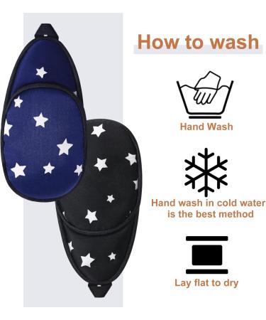 6-Piece Silk Eye Patch Set for Adults & Kids - Soft Eye Covers for Comfortable Eye Protection (Dark Color - Buy Online on GoSupps.com