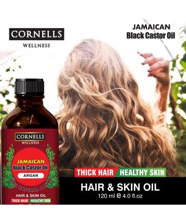 CORNELLS Argan Black Castor Essential Oil 120ml - Buy Online on GoSupps.com