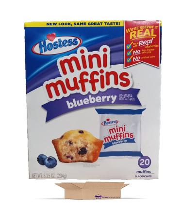 Hostess Mini Muffins Combo Pack - 8.25 oz (2 Pack, 40 Mini Muffins) - Buy Online on GoSupps.com
