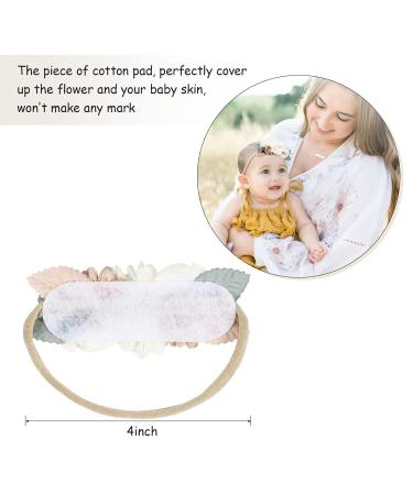 Makone Baby Hair Band | Stretchy Nylon Flower Headbands for Newborns & Toddlers | Adorable Baby Girl Hair Accessories - Buy Online on GoSupps.com