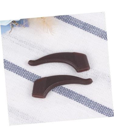 Stobok 5 Pairs Anti-Slip Glasses Holder Pads - Slipproof Sleeves & Bracket Tips for Secure Fit - Brown 3.6x1.6cm - Buy Online on GoSupps.com