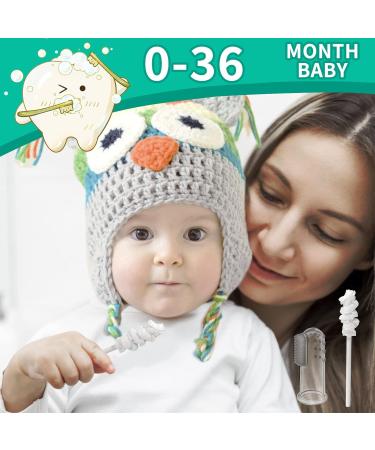 ALARTSNAIL Baby Oral Cleaner Set - 42 Tongue Cleaners, 1 Finger Toothbrush - Newborn to 36 Months - Individual Packaging - Umbrella Brush Head - Baby Mouth Hygiene Kit - Buy Online on GoSupps.com