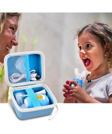 Kids U-Shaped Electric Toothbrush Storage Organizer - Dinosaur Blue | Case for Brush Heads, Charging Cable & Accessories (Box Only) - Buy Online on GoSupps.com