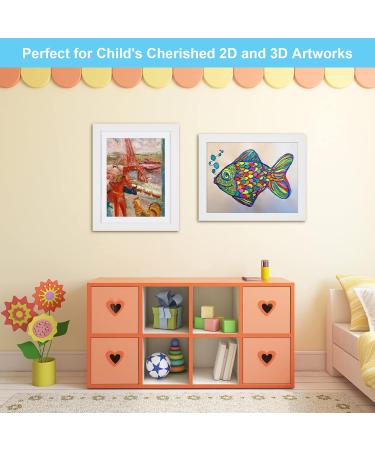 Kids Art Frames 11x14 Front Opening | Changeable Display for Children's Artwork | Holds 50 Pcs | Hanging Art Portfolio Storage | White 1pack - Buy Online on GoSupps.com