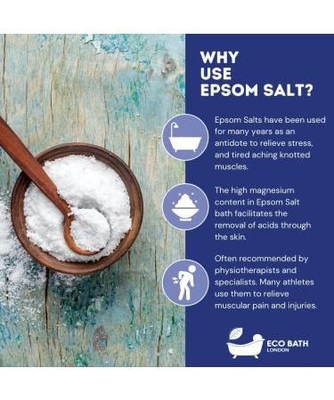 Eco Bath London Relaxing Epsom Salt Soak 250g - White - Pack of 1 - Buy Online on GoSupps.com