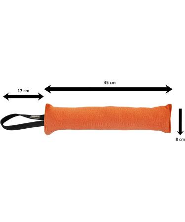 Dingo Gear Cotton Nylon Bite Sausage for Dog Training | IGP IPO Obedience | 45x8 cm | Orange - Durable Dog Sport Equipment - Buy Online on GoSupps.com