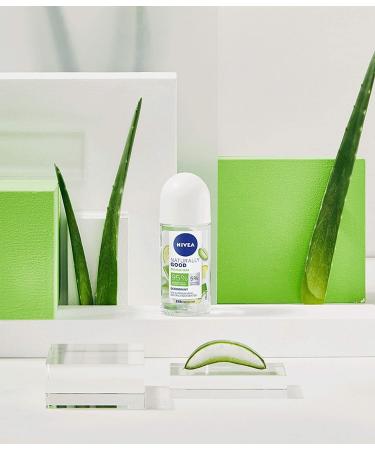 NIVEA NATURALLY GOOD Women's Deodorant Organic Aloe Vera Roll-on 50 ml deodorant with 95% ingredients of natural origin 24-hour freshness roll-on - Buy Online on GoSupps.com