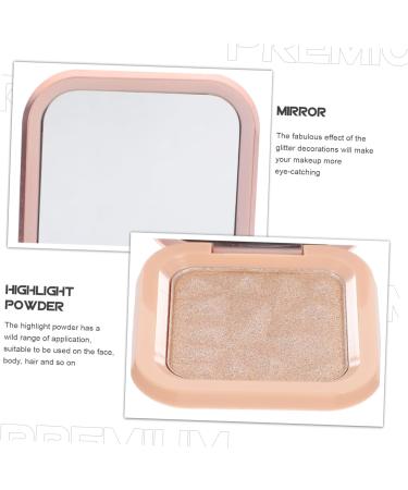 Gogogmee Highlight Powder Body Makeup Glitter for Hair Face Powder Compact Body Shimmer Glitter Highlighter Makeup Powder Highlighter Powder Face Highlighter Women Makeup Pan - Buy Online on GoSupps.com