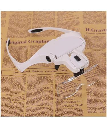Headband Magnifier Head MountLighted Magnifying Glasses Headband Magnifier Glasses LED Magnifying Loupe Head Mount Magnifier 5 Lens Interchangeable for Reading Watch and Electronic Repair for Hobb - Buy Online on GoSupps.com