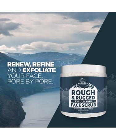 Rugged Face Scrub for Men - Exfoliating Microdermabrasion Facial Wash - Buy Online on GoSupps.com
