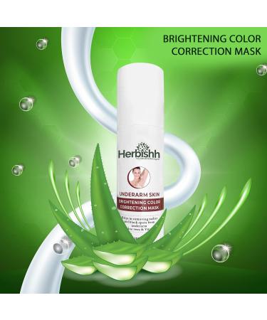 Herbishh Underarm Cream - Dark Spot Corrector & Moisturizer for Underarms Neck Knees Elbows & More - 100g - Buy Online on GoSupps.com