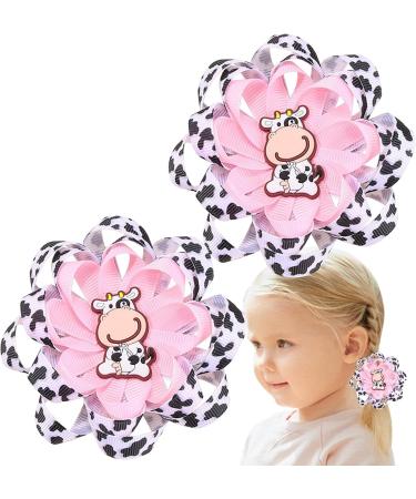 Besreey Cow Print Headband 1 Pair Cute Cow Bow Clip Cow Headband Cow Print Bows Cow Print Hair Accessories for Cow Theme Party Daily Life Travel School Activities - Buy Online on GoSupps.com