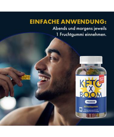 Ketoxboom Gummies - 60 Fruit-Infused Gummies | Natural Plant Flavor | Boost Your Keto Diet - Shop Internationally! - Buy Online on GoSupps.com