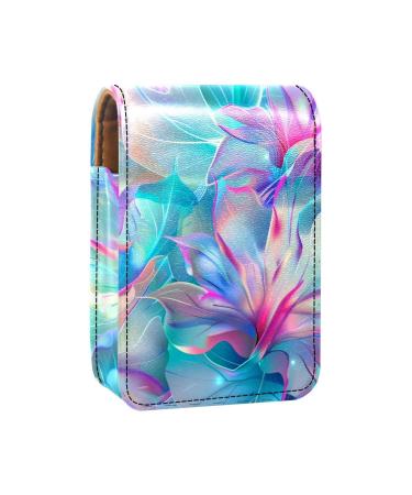 Travel Lipstick Organizer Case Lipstick Case Portable Makeup Bag With Mirror Color Flowers A810e4btok