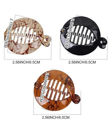 BLMHTWO 6PCS Banana Fish Hair Clips - Non-Slip Resin Comb Clips for Women and Girls - Perfect for Thin, Fine, Curly Hair - Black, Coffee, Light Coffee - Buy Online on GoSupps.com