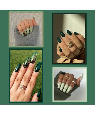 MEFA Green Gel Nail Polish Set - 6 Colors Starter Kit for Salon-quality Manicure - Long Lasting Soak Off Formula - DIY Nail Art Design - Perfect Gift for Women & Girls - 4A-Misty Forest - 0.17 Fl Oz (Pack of 6) - Buy Online on GoSupps.com