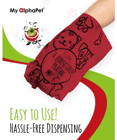 Compostable Dog Poop Bags Cornstarch Eco-Friendly Home Compost NF T 51-800 120 Count Large Size Bag 9x13 Inches 8 Unscented Refill Rolls Leak-Proof Plantbased GM-Free Corn 1 count (Pack of 120) Rose Scented Red - Buy Online on GoSupps.com