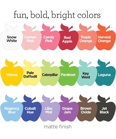 Apple Barrel Acrylic Paint Set - 18 Assorted Matte Colors, 2 fl oz/59 ml each - Arts & Crafts DIY Supplies for Kids & Adults - Buy Online on GoSupps.com