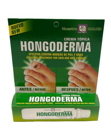 Nuestra NS Salud Hongoderma Nail Fungus Treatment for Toenail Effectively for Athlete's Foot Ringworm and Jock Itch Clotrimazole for Toenail Fungus Hongo Crema para U as