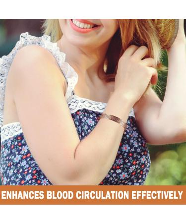 Shop Copper Arthritis Bracelet for Men & Women - Magnetic Therapy Cuff for Pain Relief with 8 Powerful Magnets - Buy Online on GoSupps.com