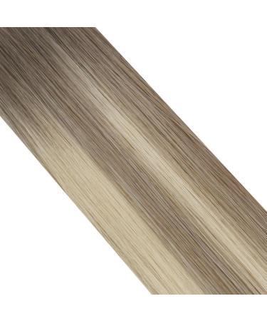 Shop Moresoo Virgin Hair Tape Extensions - Real Hair Invisible Brown to Ash Blonde 35cm 10g 5 Pieces - Premium Quality - Buy Online on GoSupps.com