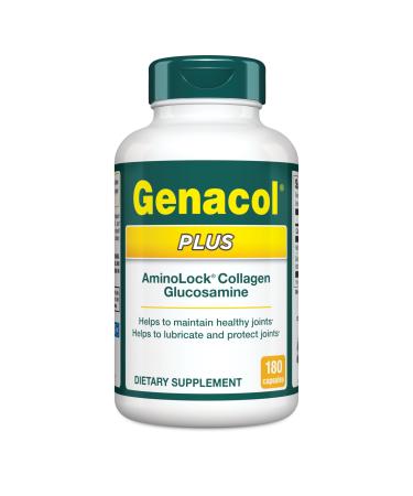 Genacol Plus Glucosamine and Collagen Joint Supplement Lubricates Protects and Maintains Heathy Joints Relieves Joint Discomfort Plus 180 Capsules (60-Day Supply) 180 Count (Pack of 1)