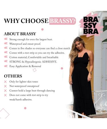 Brassybra Little Extra Boob Tape for Women - Invisible Lift & Extra Support for Large Breasts | Ideal for Backless & Off-The-Shoulder Dresses - Buy Online on GoSupps.com