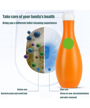 Bowling Blue Bubble Toilet Bowl Cleaner Automatic Long-Lasting Toilet Bowl Cleaner in Bottle Toilet Fresheners Deodorizing and Descaling Multi Functional Cleaning Agent for Toilet Tank (3 Pcs 300g) - Buy Online on GoSupps.com