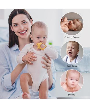 AIXMEET Baby Teething Mitten Toy - Silicone Teether for Babies (Yellow Chick) - Buy Online on GoSupps.com