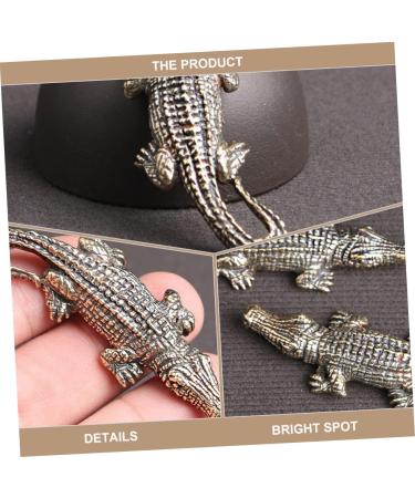 COHEALI Alligator DIY Pendant 6 Pcs Crocodile Ornament Miniatures Figurines Car Bling Accessories for Women Brass Craft Pendant Bronzex2pcs 6X2.4X1CMx2pcs - Buy Online on GoSupps.com