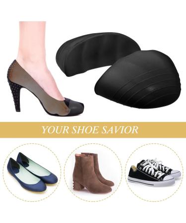 Shoe Filler Inserts - Perfect Fit for Loose Shoes Toe Cushion Fillers for Men & Women (Black 3 Pairs) - Prevent Heel Slipping - Buy Online on GoSupps.com