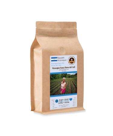 Kaffee Globetrotter Kaffee Globetrotter - Coffee with Heart - Nicaragua Fancy Flores del Caf - 500g Coarse Grind - Premium Fairtrade Coffee Supporting Social Projects