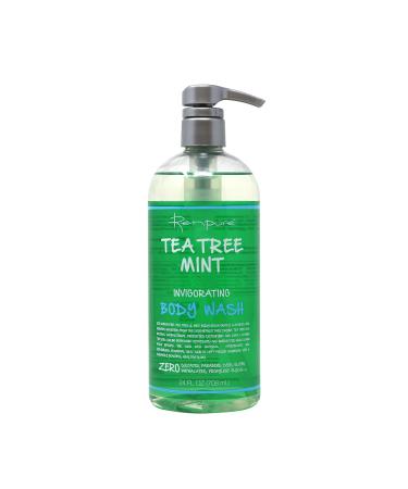 Renpure Original Tea Tree Essential Oil & Peppermint Moisturizing Body Wash With Pump  Body wash for Dry Sensitive Skin & Decongest Pores  Sulfate Free Body Wash & Liquid Hand Soap For Men & Women Tea Tree 24