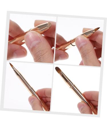 Buy Mipcase 4pcs Double Ended Lipstick Brush Set - Soft Lip Mask Applicators for Women | Aluminum Alloy Makeup Accessories - Buy Online on GoSupps.com