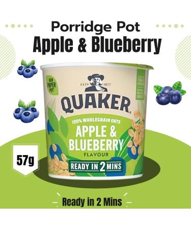 Quaker Oats Pick N Mix - Choose From 6 Flavours |Banana & Strawberry Apple & Blueberry Golden Syrup Original Porridge Oat Chocolate Orange Oat Caramel Fudge - Pack of 2 59.00 g (Pack of 2) - Buy Online on GoSupps.com