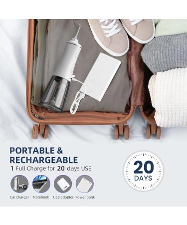 Water Dental Flosser Cordless | Carethetic Portable Oral Irrigator for Teeth Cleaning | Rechargeable IPX7 | Ideal for Home & Travel - Buy Online on GoSupps.com