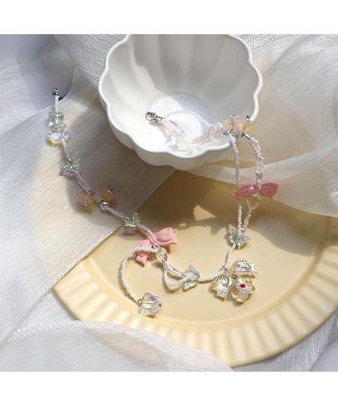 OralGos Faux Crystal Pearl Bow Necklace - Fashionable Choker for Women | Elegant Anniversary Jewelry - Buy Online on GoSupps.com