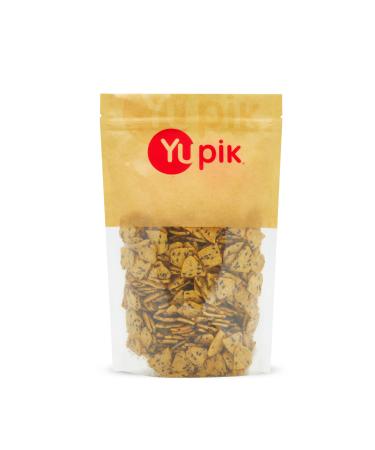 Yupik Mini Corn & Flax Seed Chips 400 g Gluten-Free Kosher Vegan Salted Corn Chips Savory Crackers with Flax Seeds Source of Fiber Crunchy Snack Ideal for Dips 0.4 kg (Pack of 1)