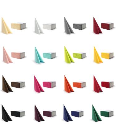 Buy High-Quality Airlaid Napkins 40x40cm - 50-Pack Fabric Look Wedding & Birthday Essentials in Palm Green - 23 Colors Available - Buy Online on GoSupps.com