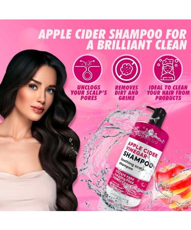 BELLISSO Apple Cider Vinegar Shampoo - Sulfate and Paraben Free Anti Dandruff Treatment for Women and Men - Deeply Moisturizing Formula for Dry Scalp and Oily Hair - Buy Online on GoSupps.com