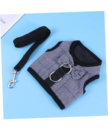 Soft Ferret Bubble Vest Dress with Chest Band & Leash | Guinea Pig Harness & Rope Straps | Size 3 Black - Best for Small Pets - Buy Online on GoSupps.com