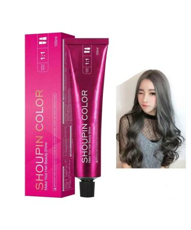 Hair Dye Wax 100ML Colour Hair Cream Natural Hairstyle Washable Hair Wax for Party Cosplay Halloween Christmas (Gray)