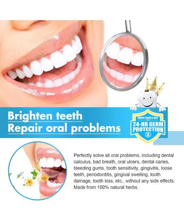 Dentifrice Mousse - 30 ml de dentifrice anti-taches naturelles pour dents sensibles - Dentifrices d tachants intensifs nettoie en profondeur blanchit les dents et combat la mauvaise haleine Pekoluta - Buy Online on GoSupps.com