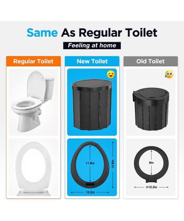 PANKAY Portable Toilet with Pop Up Privacy Tent - 2 in 1 Camping Toilet for Adults | Portable, Washable, and Lightweight | Easy Set Up and Foldable with Carry Bag - Buy Online on GoSupps.com