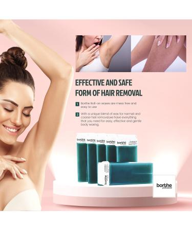 Kozmar Roll on Wax Cartridge - Hair Removal | Wax Cartridge | Wax Roll on | Depilatory Wax | Pack of 6 Refill x 100ml | Wax Cartridge Roller for Legs and Arms | For Sensitive Skin | Azulen - Buy Online on GoSupps.com