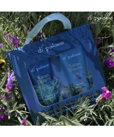 Di Palomo Vegan Tuscan Dreams Moisturising Sleep Duo. Calming Hand Cream & Soothing Foot Cream for Women. Moisturising Skin Care. Lavender & Chamomile for Anxiety Relief & Sleep Aid. Vegan Gift Set. - Buy Online on GoSupps.com