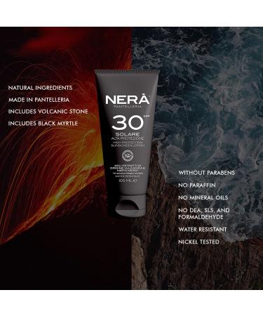 NERA Pantelleria High Protection SPF 30 Sunscreen: Water-Resistant Vitamin Enriched with UVA & UVB Filters. Age-Defying Body Sunscreen Lotion 100ml for Men and Women - Buy Online on GoSupps.com