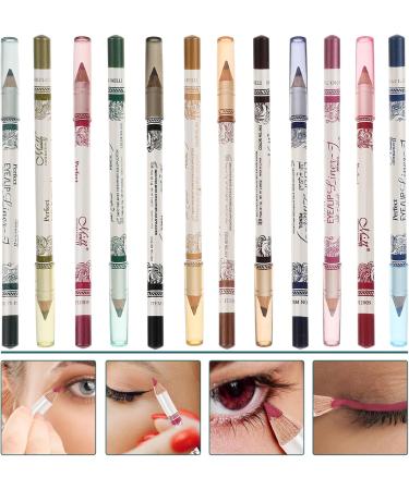  Beaupretty Beaupretty 12 Glitter Eyeliner Glitter Eyeliner Eyebrow Eyeliner Holding Glitter Pencils Cosmetic Eyeliner Lip Lightning Position Mirror - Buy Online on GoSupps.com