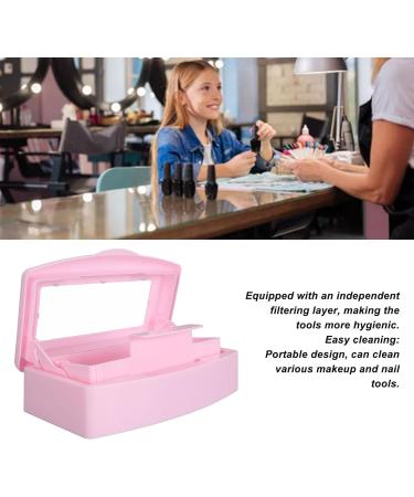 Nail Tool Cleaning Tray Multifunctional Long Life Easy Clean Makeup Tool Needle Cleaning Box for Travel (Pink) - Buy Online on GoSupps.com